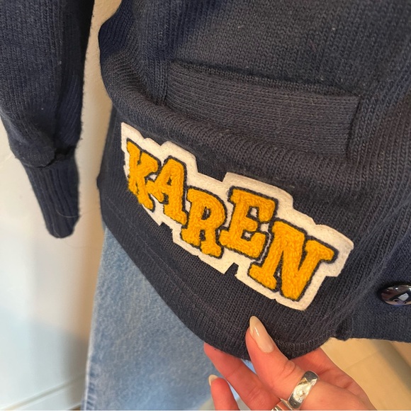 Vintage Varsity cardigan made in USA - Picture 5 of 6